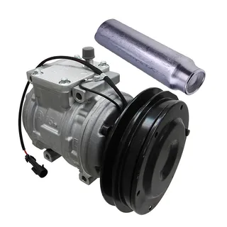 A/C Compressor 33770-50050 & Receiver Drier 3F999-01740 for Kubota Tractor M110 M120 M7580 M8580 M9580