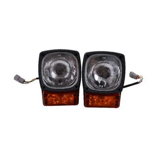 A Pair 24V Headlamp 3E-7585 3E-7584 for Caterpillar CAT Engine 3054 3176 3196 3034 Loader 416B 216 226B