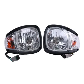 24V A Pair Headlight 344-3456 344-3455 for Caterpillar CAT Engine C7 C6.6 C4.4 Loader 924H 924K 930G 930K