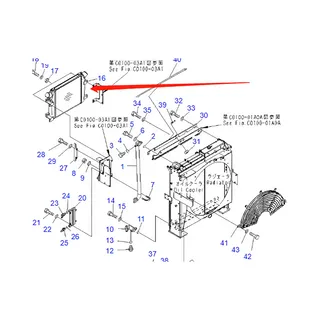 Aftercooler 615-66-15110 For Komatsu Excavator PC400-7 PC400LC-7