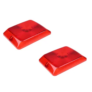 Aftermarket Bargman 34-84-010 Series 84/85 4"X6" Red Tail Light Lens for Camper Trailer
