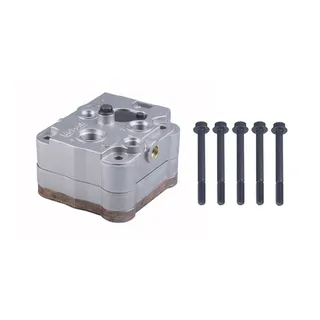 Air Brake Compressor Cylinder Head With Plate Kit for Detroit Navistar