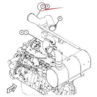 Air Hose 279-7907 for Caterpillar CAT 320D 320D2 320D3 323D 323D3 Excavator C6.4 C7.1 Engine