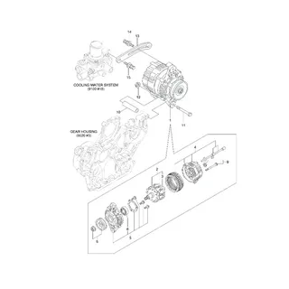 Alternator XJAU-00980 For Hyundai Excavator R55-7A R55-9 R60-9S R55W-9 R60W-9S R55W-7A R60CR-9 R80-7A R80CR-9