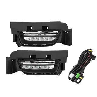 1 Set Bumper LED Fog Light DRL Driving Lamp Cover Fit 68214427AB 68214428AB for Dodge Charger 2015 2016 2017 With Wiring Harness
