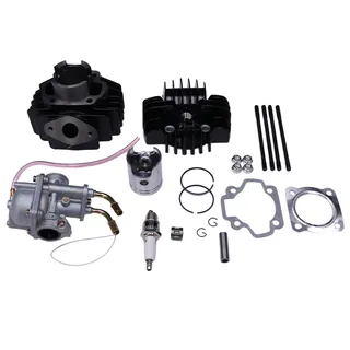 Carburetor Cylinder Piston Ring Head Gasket Set Kit for Yamaha Trail Motorcycle PW50 PY50 QT50 MA50