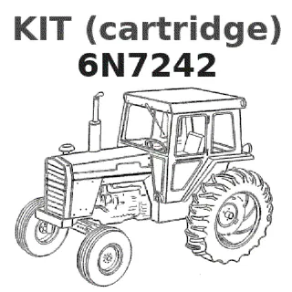 Cartridge Kit 6N-7242 for Caterpillar CAT 235 140B 955K 955L 977K D6C D6D 966R