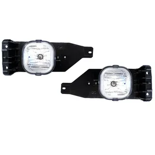 Complete Clear Lens Fog Lamp Kit with H10 Light Bulb for 05-07 Ford F250 F350 F450
