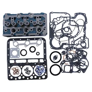 Engine D950 D950A D950-B D950B Complete Cylinder Head and Full Gasket Kit for Kubota B1400 B1402 B1500 B1502 B1550 B1600 B1700 B1750 F2000 F2100 Kioti CK20 LB1914 Tractor