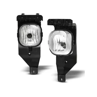 Complete Clear Lens Fog Lamp Kit with H10 Light Bulb for 05-07 Ford F250 F350 F450