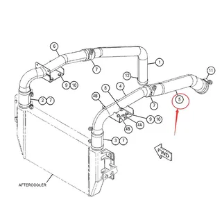 Cooling Hose 394-2229 for Caterpillar CAT E320D2 320D2 Excavator C7.1 Engine