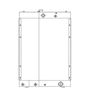 Cooling Water Radiator 76053580 for Hitachi Wheel Loader D150
