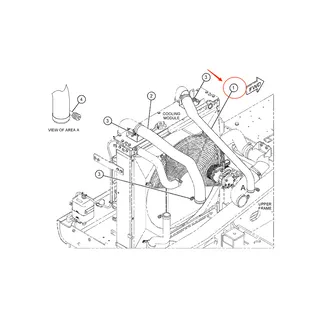 Cooling Hose 457-4096 for Caterpillar CAT 326D2 329D2 E329D2 330D2 Excavator C7.1 Engine