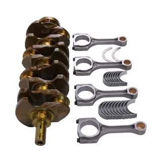 Crankshaft 23111-2G200 & Connecting Rod 23510-2G540 & Main & Connecting Rod Bearing With Thrust Washer for Hyundai Sonata Santa Fe & Kia Optima 2.4L