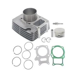 Cylinder Piston Gasket Top End Rebuild Kit 13111-HB5-000 for Honda ATV Recon 250 TRX250 TRX250X