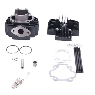Cylinder Piston Ring Head Gasket Set Kit for Yamaha Trail Motorcycle PW50 PY50 QT50 MA50