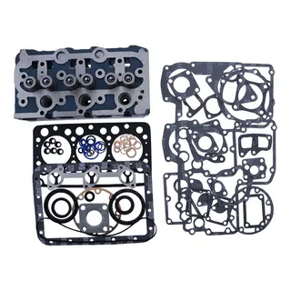D750 Complete Cylinder Head with Full Gasket Kit 6599993 for Kubota Engine Bobcat Excavator X220 X320 320 220 Skid Steer Loader 453C 453 443