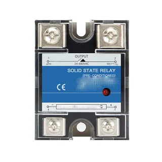 DC-AC 25A 3-32VDC 40-480VAC Solid State Relay SSR With Heatsink D4825D for Crydom