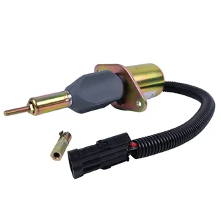 Shutoff Solenoid 6732-82-9120 for Komatsu Engine S6D102E-1 SA6D102E-2 Wheel Loader WA250-3MC Forklift FD80HD-8