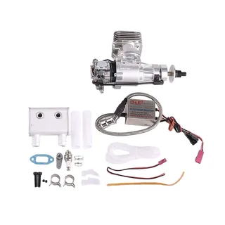 DLE-20RA Single Cylinder Two Stroke Rear Exhaust Gas Engine for High-Performance Large-Scale RC Aircraft