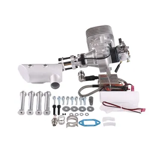 DLE-55 Single Cylinder Two Stroke Side Exhaust Gas Engine for High-Performance Large-Scale RC Aircraft