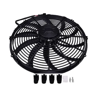 Replacement for SPAL Pusher Fan VA18-AP71/LL-42S 16In High Performance Curved Blade 30102048 1959CFM