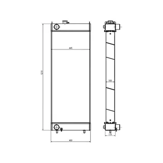 Engine Water Radiator 4642152 for Hitachi ZX180 ZX160LC-3 ZX160LC-3-AMS ZX160LC-3-HCME ZX180LC-3 ZX180LC-3-AMS ZX180LC-3-HCME Excavator