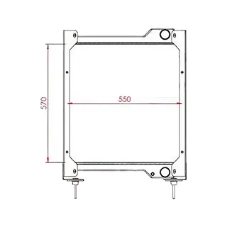 Engine Water Radiator Core 11890331 for Volvo Loader BL61