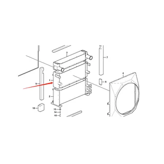 Engine Water Radiator Core 14548409 14573686 for Volvo Excavator EC210C