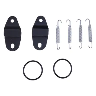 Exhaust Muffler Pipe Stay Mount with Hangers Springs and O-Rings for Yamaha Banshee 350 YFZ350 YFZ350LE YFZ350SE YFZ350SP
