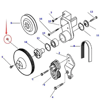 Fan Pulley 1304 821 H1 for Komatsu WA320-3 WA320-3L WA320-3MC WA380-3 WA380-3L WA380-3MC WA420-3 WA420-3L WA420-3MC