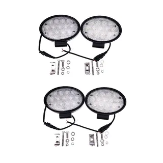 4 Pieces Floodlamp AL150478 AH212576 for Johe Deere Tractor 7630 7720 7730 7820 7830 8120 8130 8220 8330 8420 8430 9220 9320 9520 9620