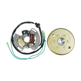 Flywheel Generator with Stator Magneto 2XJ-85550-M1-00 3JM-85560-00-00 for 1990-2006 Yamaha Blaster 200 YFS200