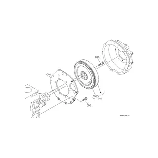 Flywheel Ring Gear 1G081-63820 for Kubota Engine V1505 D1105 Excavator KX71