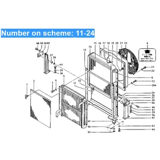 For Caterpillar Excavator CAT E120 E140 Hydraulic Oil Cooler 096-7689 1R-7857