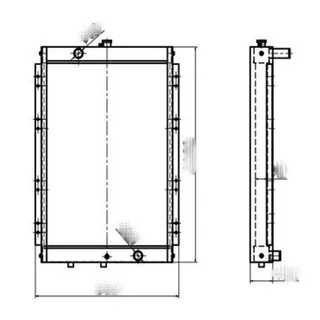 For Doosan Excavator DH220-9 DH220-9E DH225-9 Water Tank Radiator ASS'Y