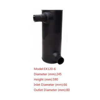 Left Pipe Muffler for Hitachi Excavator EX120-6