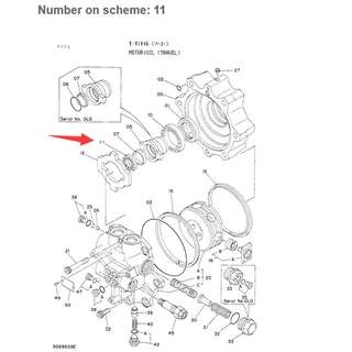 For Hitachi Excavator EX60 EX75UR EX90 Travel Motor Ball Bearing 4193401