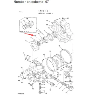 For Hitachi Excavator EX60 Travel Motor Cap 4252672