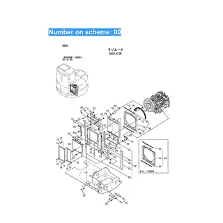 For Hitachi Excavator ZX75UR ZX75URT ZX75US-A ZX75UST ZX85US-HCME Water Tank Radiator Core ASS'Y 4475870