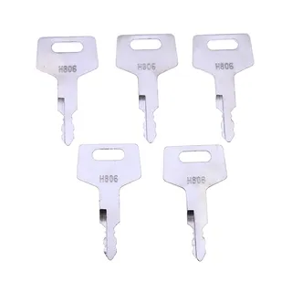 Ignition Key H806 180845 17001-00019 501866-001 for Hitachi Takeuchi CASE New Holland Gehl Excavator Track Loader