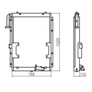 For Hyundai Excavator R205-7 Hydraulic Oil Cooler