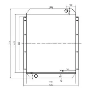 For Kato Excavator HD2045 Water Tank Radiator ASS'Y
