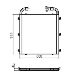 For Kato Excavator HD820V Hydraulic Oil Cooler