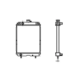 For Kobelco Excavator 17SR-3 Water Tank Radiator Core ASS'Y PU05P00015F1