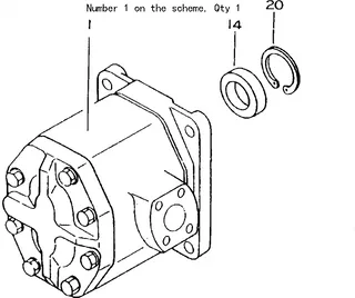 For Komatsu Pipelayer D155C-1 D155C-1P D155C-1P-ZZ D355C-3 Hydraulic Pump 07436-66101 07436-66102