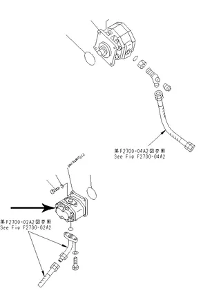 For Komatsu Pipelayer D355C-3 Mission Pump Ass'y 07434-72902