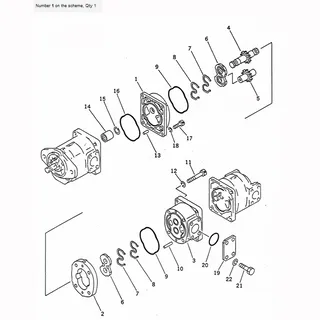 For Komatsu Crane LW250L-1NX LW250L-1NH Hydraulic Pump 705-55-23020