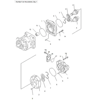 For Komatsu Dump Truck HD255-5 HD405-6 HD325-6 HD325-6W Hydraulic Pump 705-52-30290