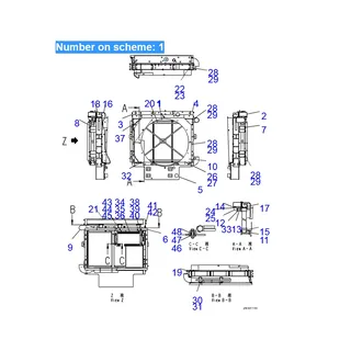 For Komatsu Dump Truck HD325-7 HD325-7R HD405-7 HD405-7R Water Tank Radiator Core ASS'Y 566-03-81112